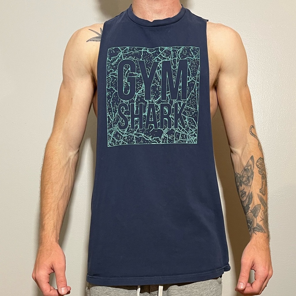 Gymshark Tank Top - Graphic Logo Navy